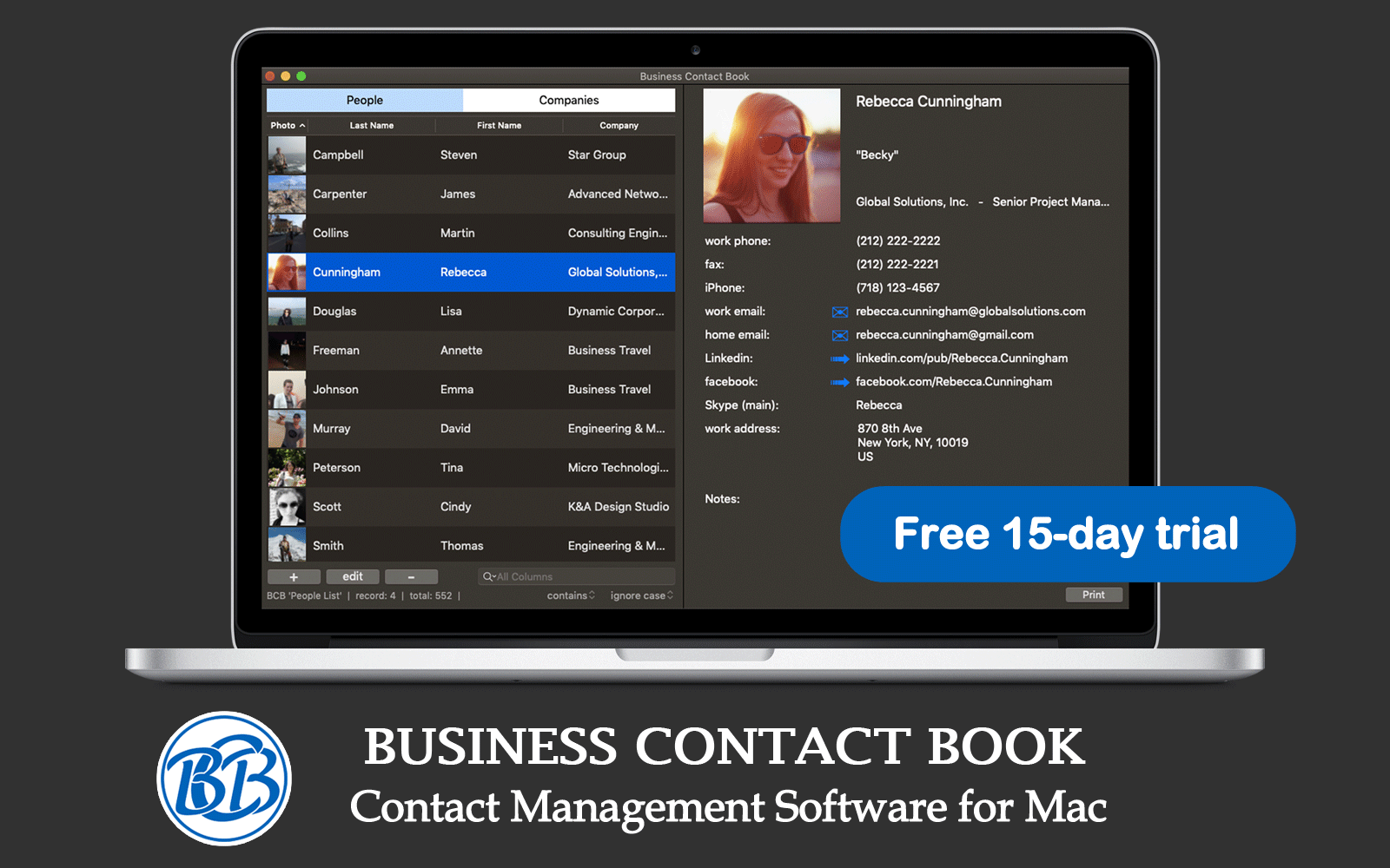 Business Contact Book - Contact Management Software